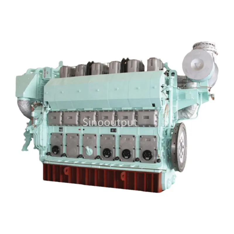 Zichai model 6N330 inboard marine diesel engine 3000hp 620rpm with 1 year quality warranty CE certificate China marine engine