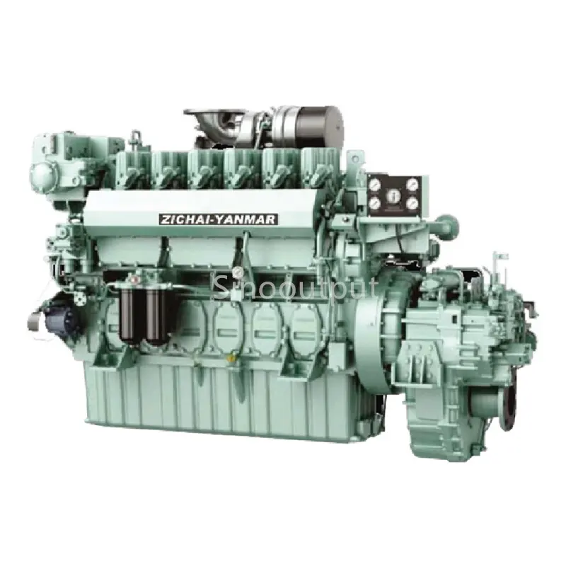 Zichai-Yanmar 6EY17W series marine engine 6 cylinder power 1000-1138hp 1400-1450rpm for passenger ship sand ship etc.