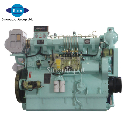 Original Zichai Z6160 series marine diesel engine 6 cylinders 600hp 1500rpm for cargo boat