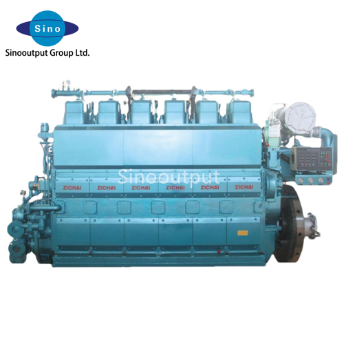 Zichai 6210 series marine engine 6 cylinder with power 540-1360hp@600-1000rpm inboard marine diesel engine