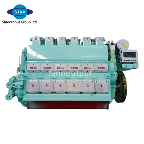 Zichai L6230 series marine engine 6 cylinder with power 490-1800hp@600-1000rpm