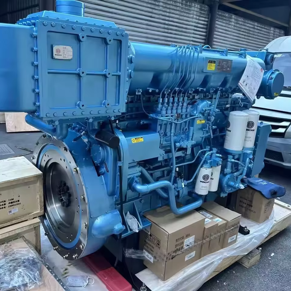 Reliable Weichai Marine Diesel Engine WD618 Series 4-Stroke Inboard Design with 6-Cylinder Configuration