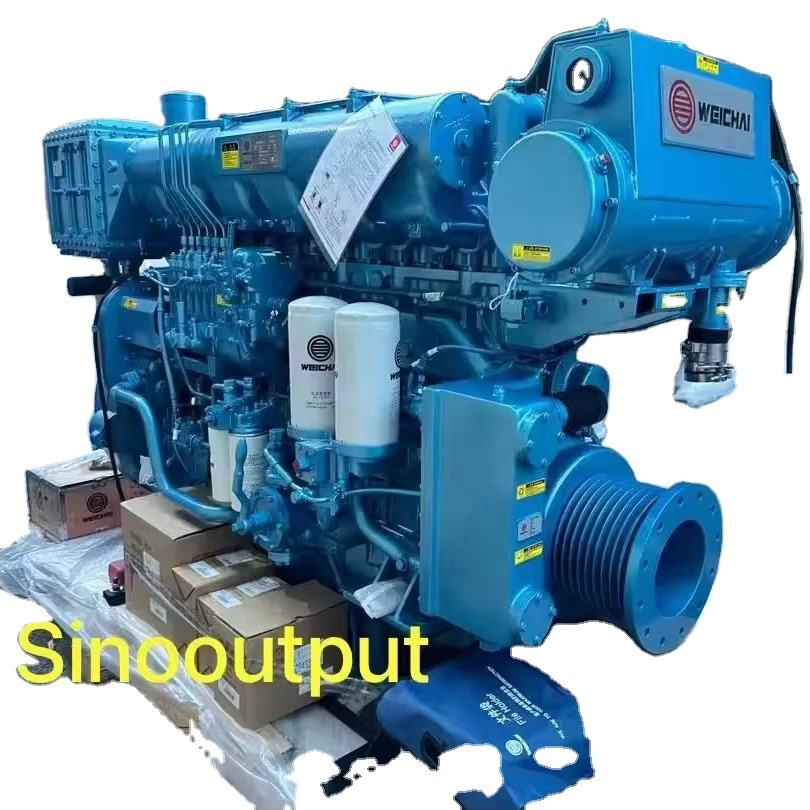 Innovative Weichai Marine Diesel Engine New WD12/WD618 Model In-Line Water-Cooled Inboard Technology