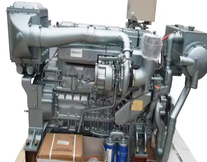 Sinotruk 400hp 6 Cylinder 4 Stroke Inboard Marine Diesel Engines with Gearbox CE Certified New for Fishing Boat Yacht Cargo