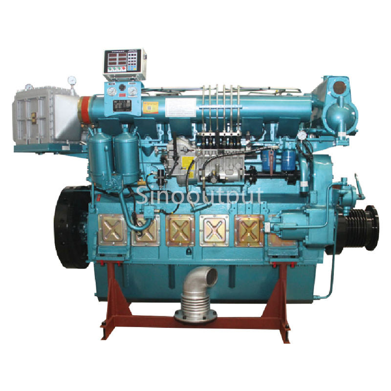 Sinooutput Zichai Original Marine Engine Z6170 Series Marine Engine 6 Cylinder 300-675hp 1000-1500rpm